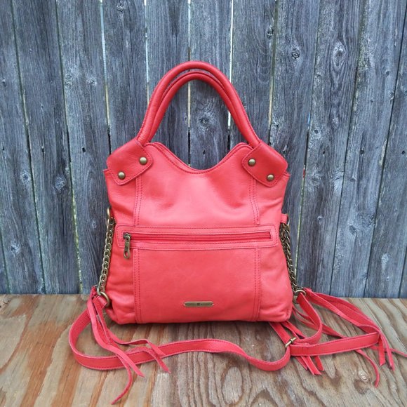 Lucky Brand Handbags - Lucky Brand Leather Red Crossbody Handbag